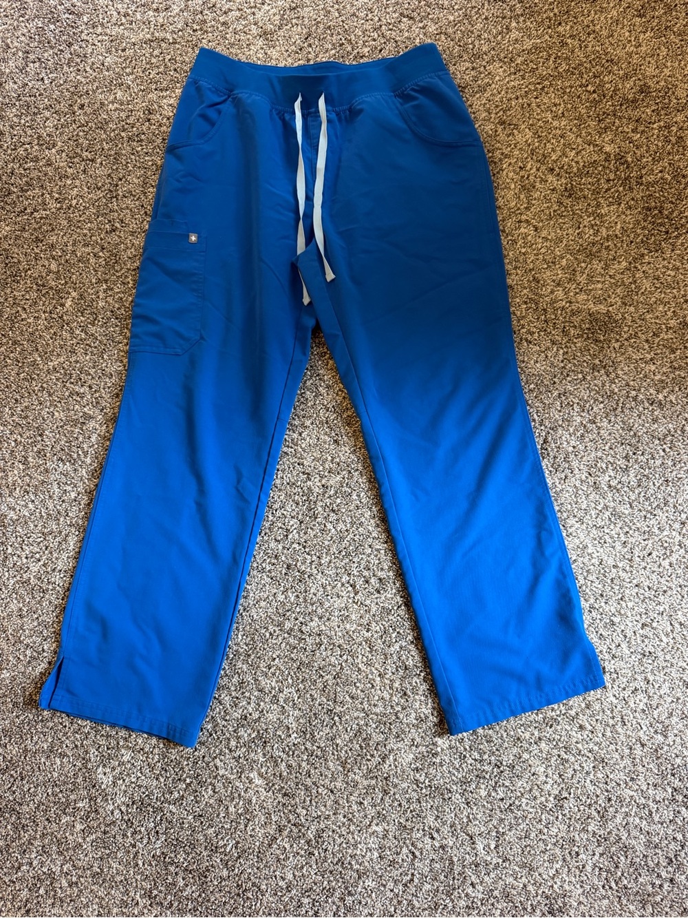 Figs Large Women's Royal Blue Boot Cut Scrub Pants